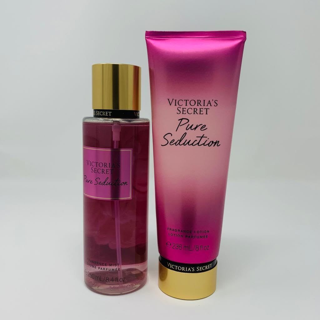 2-Pack Pure Seduction Body Mist & Lotion Set by Victoria's Secret | Floral Vanilla Fragrance for Women | Perfect for Date Nights & Daily Wear