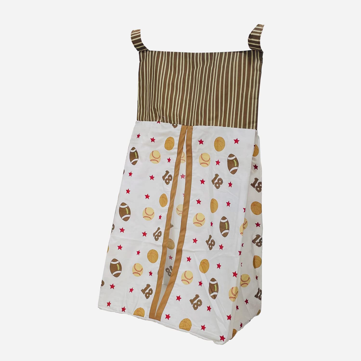 Portable Hanging Diaper Organizer Bag for Nursery & Travel - Waterproof Baby Essentials Storage with Multiple Pockets - Perfect for Cribs, Strollers & Sports Gear Organization