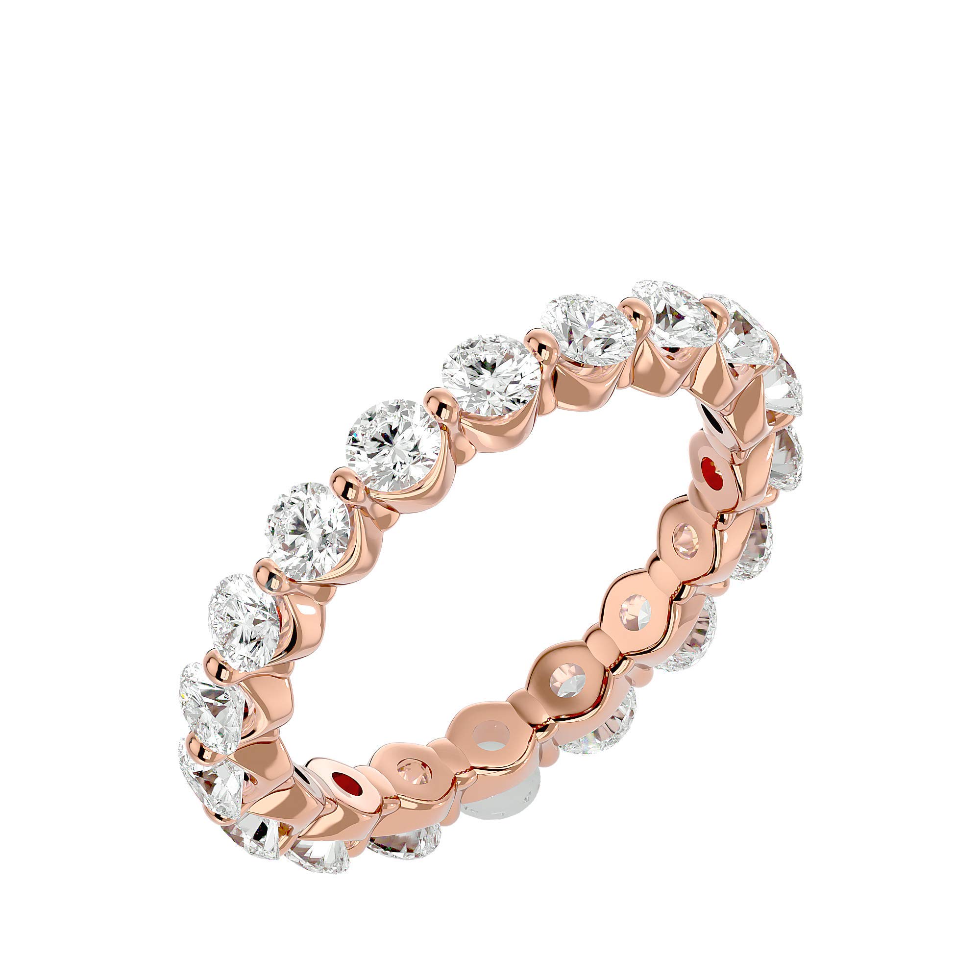 Certified 2.01 Ct Real Diamond Ring - Round Cut Diamonds in 14k White/Yellow/Rose Gold | Women's Wedding Band, Bridal Ring, Anniversary Gift for Couples (IJ-SI) | Perfect for Engagement, Proposal & Special Occasions