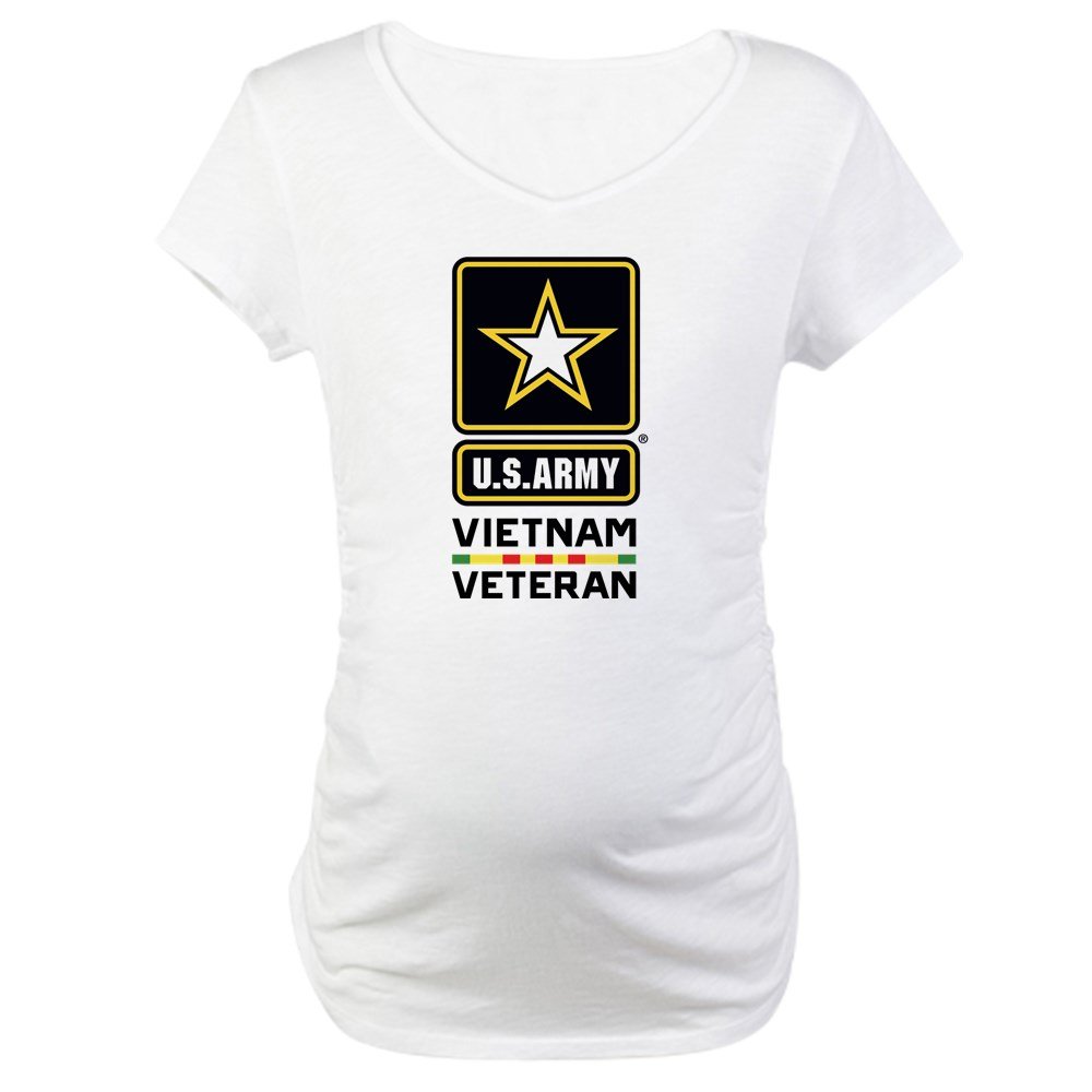 U.S. Army Vietnam Veteran Maternity T-Shirt - Comfortable Cotton Pregnancy Tee for Military Moms - Perfect for Veterans Day, Family Gatherings & Patriotic Events