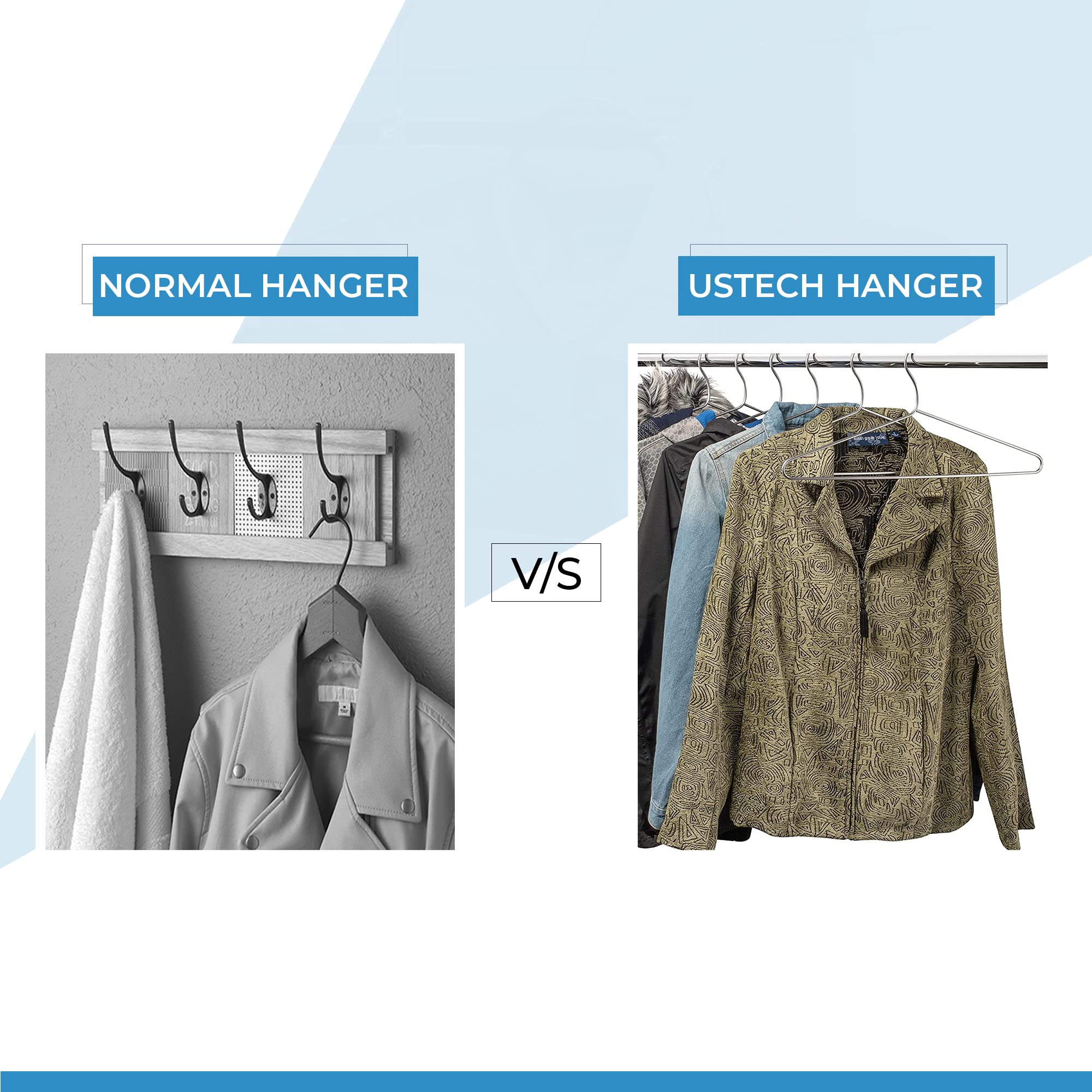 48 Pack Heavy Duty Stainless Steel Wire Clothes Hangers with Shoulder Notch - Ultra Thin Non-Slip Space Saving Hangers for Coats, Shirts, Dresses - Ideal for Closet Organization, Retail Stores & Home Wardrobes