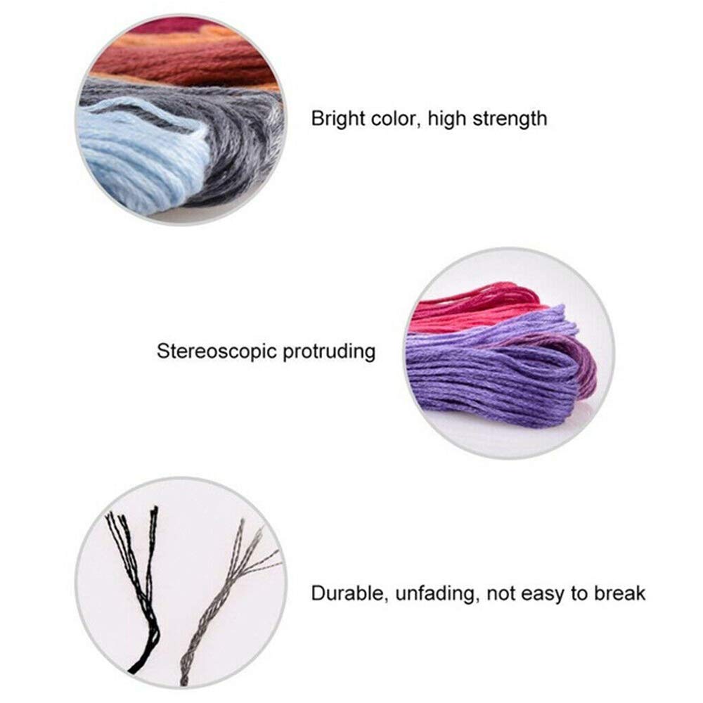 447 Color Embroidery Floss Cross Stitch Thread Kit - 8m Cotton Rainbow Color Palettes for DIY Bracelets, Friendship Bracelets, Scrapbooking & Handmade Crafts - Perfect for Cross Stitch, Embroidery, Sewing & DIY Projects