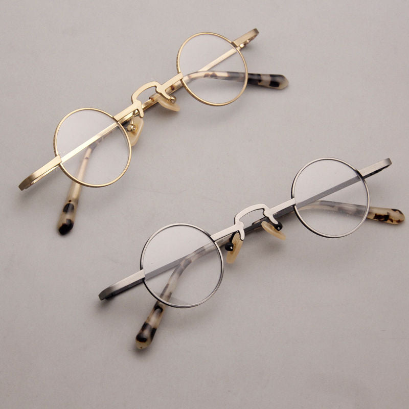 Vintage Metal Round Glasses Frames V16 - Classic Retro Eyewear for Men & Women - Lightweight Durable Eyeglass Frames for Reading, Fashion, and Daily Use