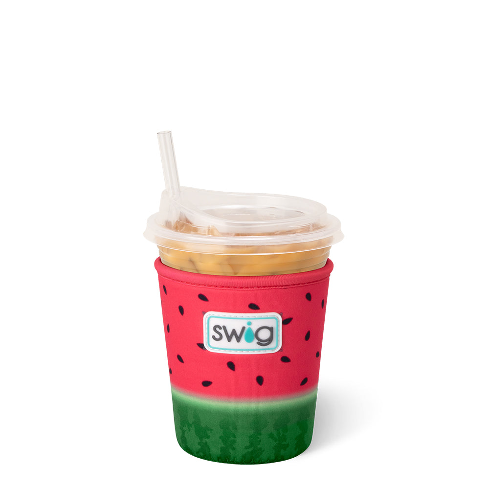 Melon Slice Small Iced Cup Coolie - Chilled Beverage Holder for Summer Drinks, Pool Parties & Picnics