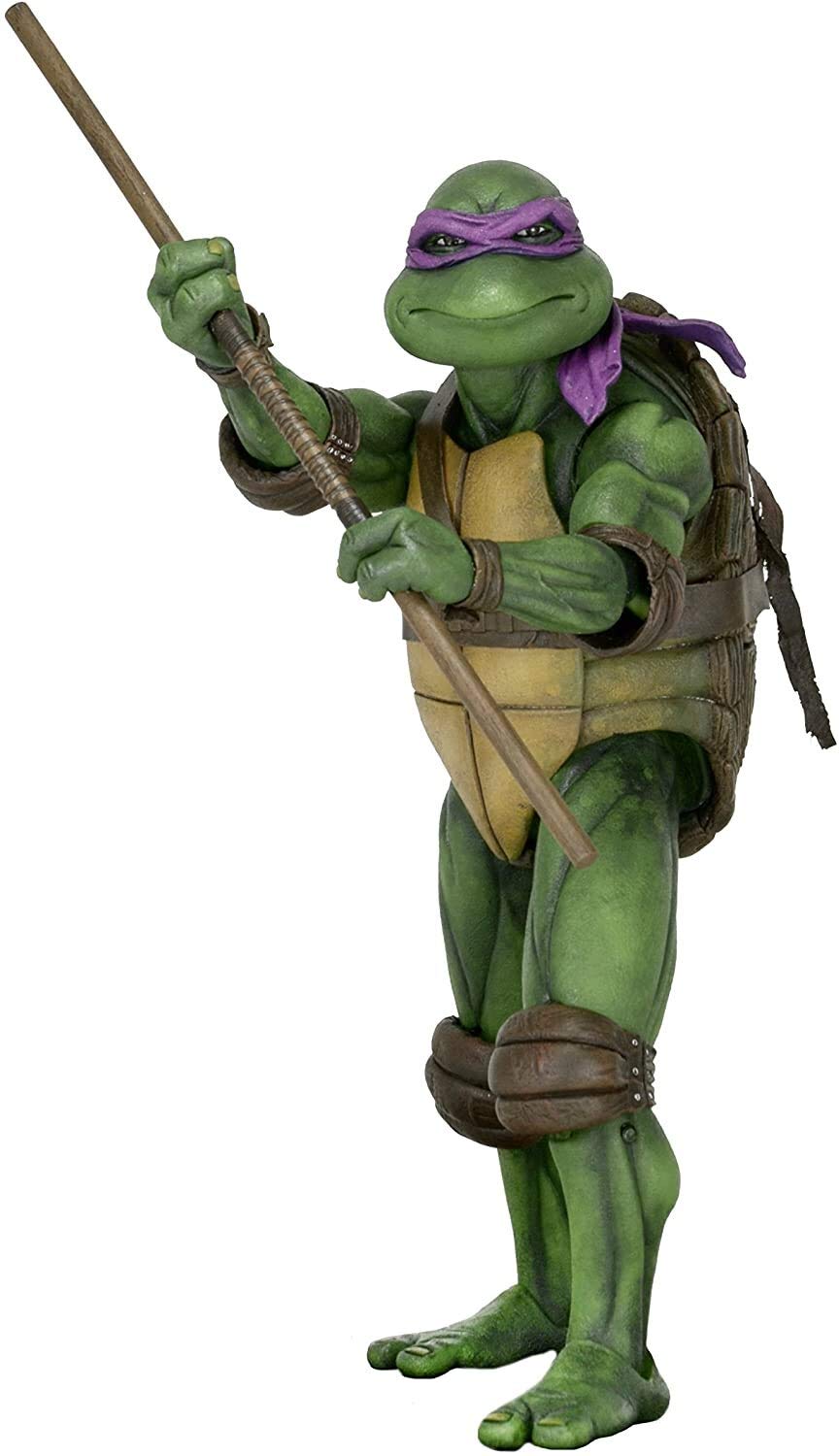NECA Teenage Mutant Ninja Turtles 1990 Movie Donatello 1/4 Scale Action Figure - Collectible TMNT Toy for Display & Play - Perfect for Fans, Collectors and Home Decor