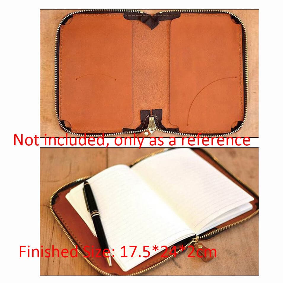 Premium BABYLON™ Leather Notebook Cover - DIY Customizable Pattern AAB 151 for Journaling, Sketching & Office Use