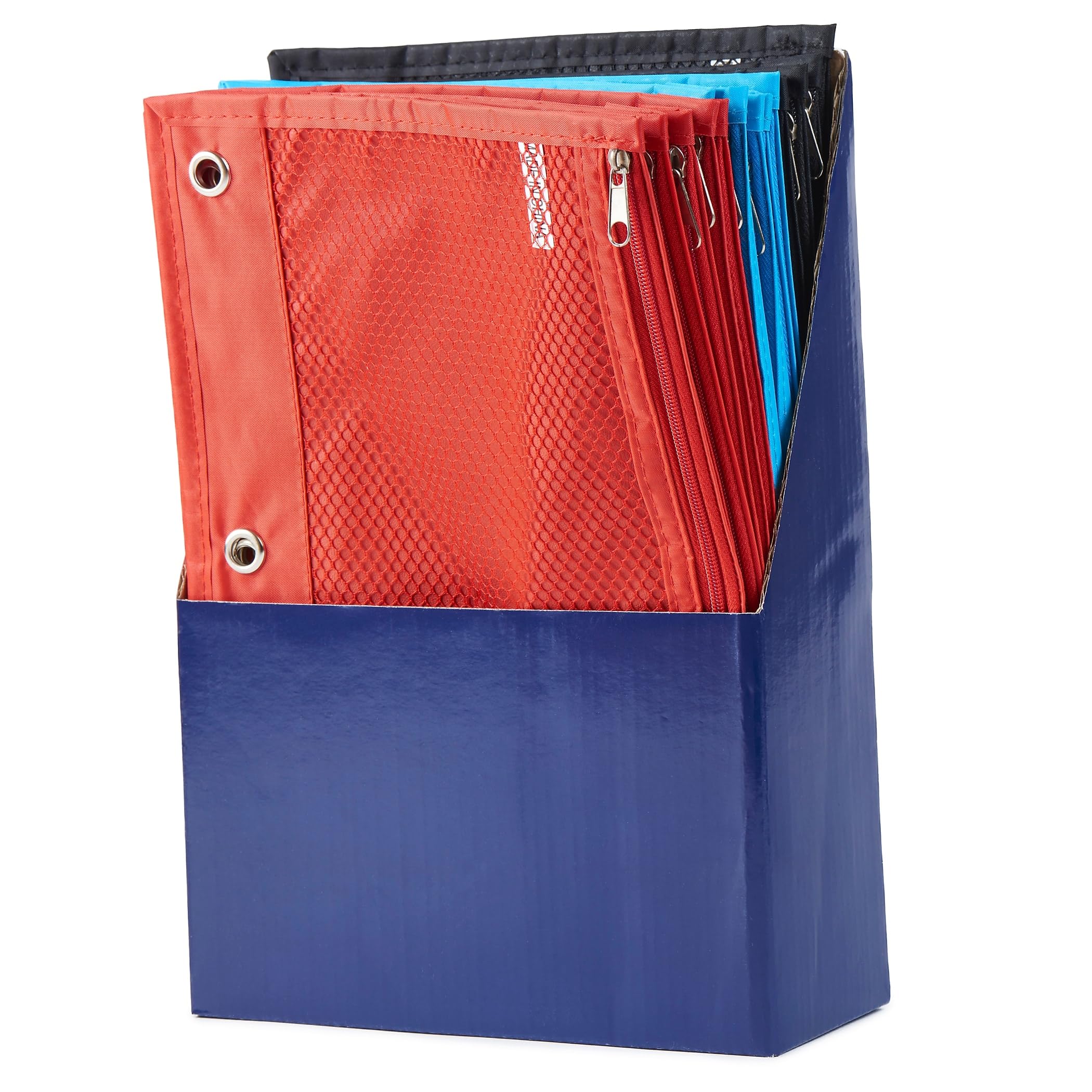 Colorful Charles Leonard Pencil Pouch Set - 24 Pack for School & Office