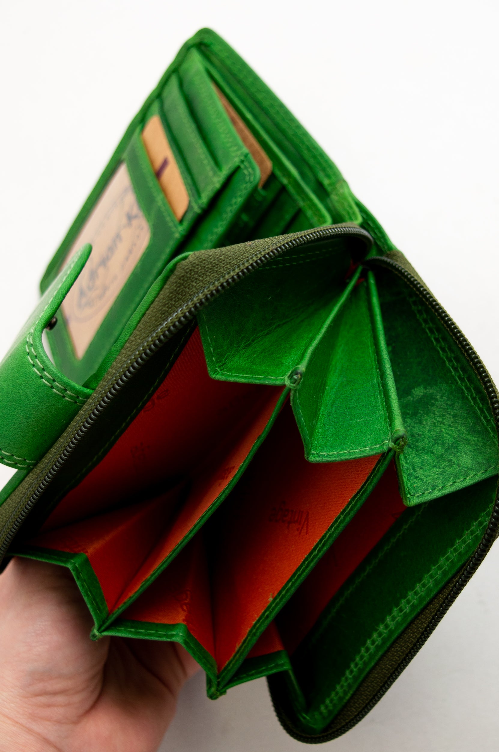 Adrian Klis 157 Women's Genuine Leather Wallet Green - Stylish & Compact for Everyday Use, Travel, and Gift Giving