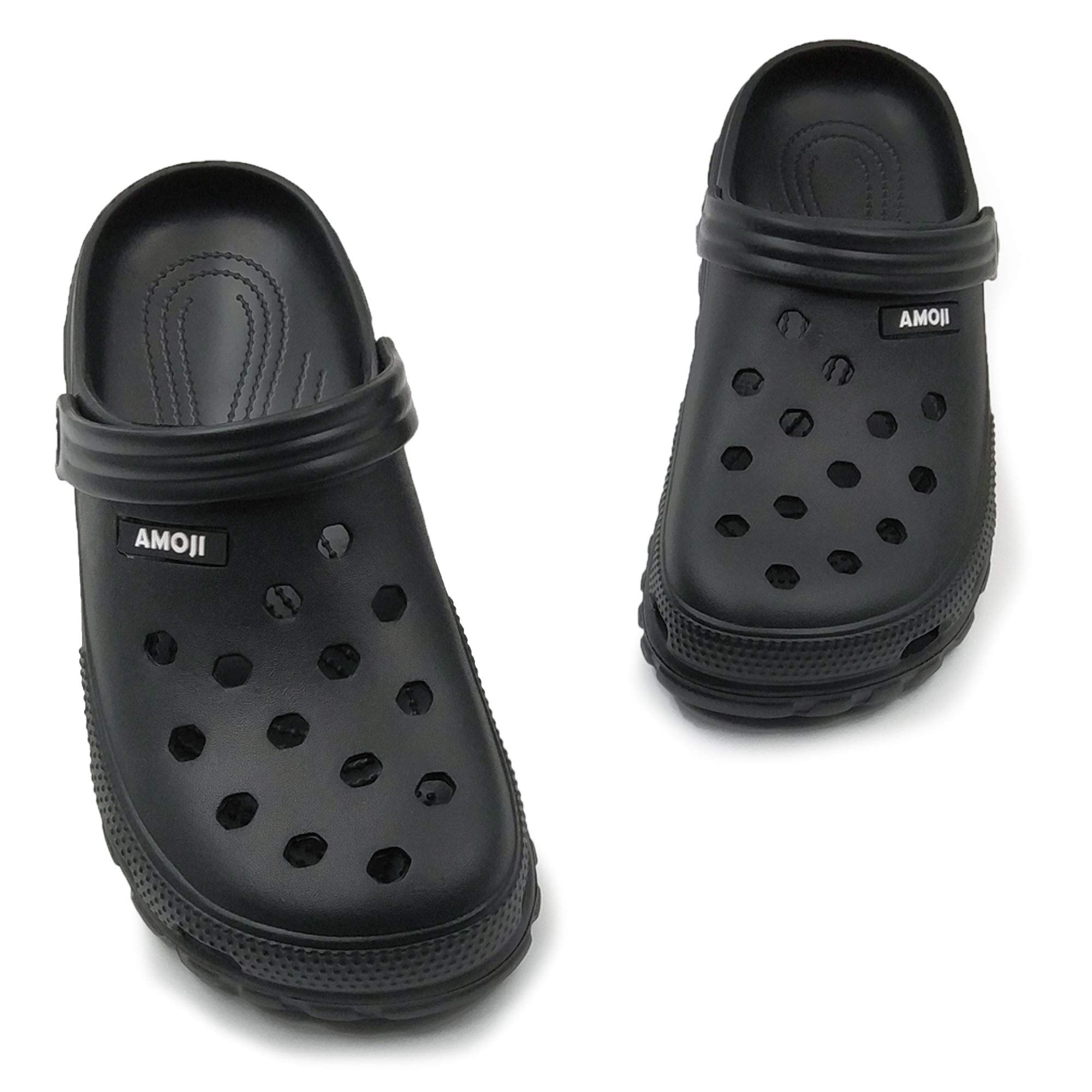 Amoji Unisex Garden Clogs - Comfortable Slip-Resistant Gardening Shoes AA1521 for Outdoor Work, Yard & Beach Wear