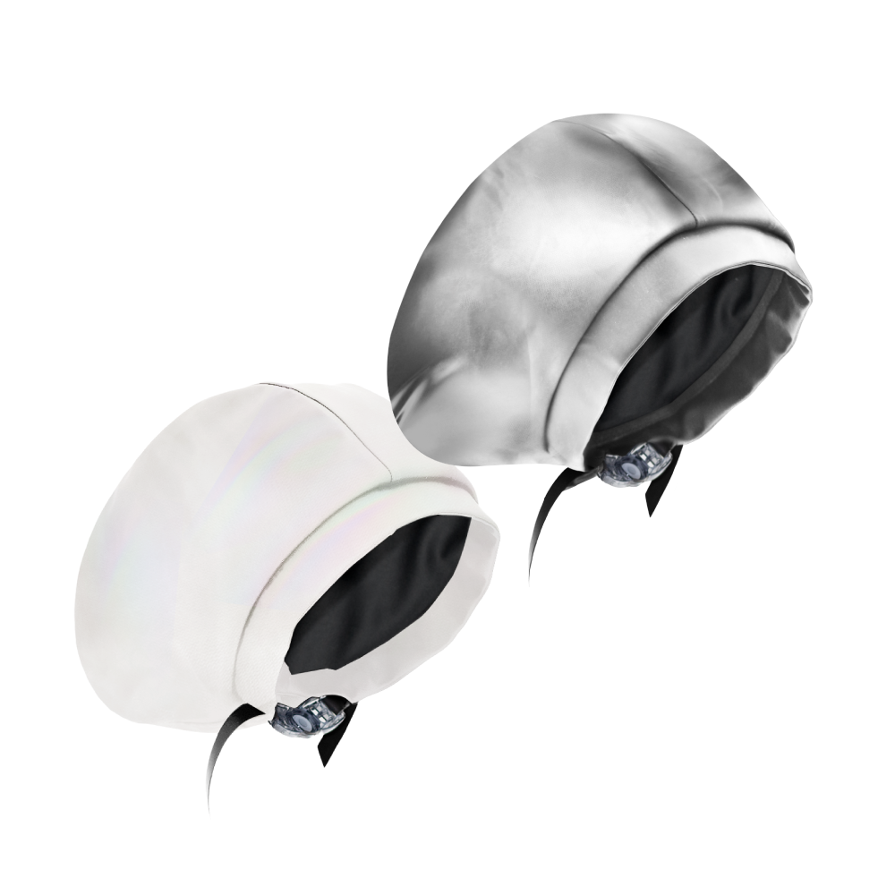 Classic Pearl Swim Cap Set of 2 - Waterproof Silicone Swimming Caps for Women & Men - Perfect for Pool, Beach & Competitive Swimming