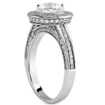 1.71 Carat TW Round Diamond Engagement Ring Set - Modern Style with Form Fit Matching Wedding Band - Perfect for Proposals, Anniversaries & Bridal Jewelry