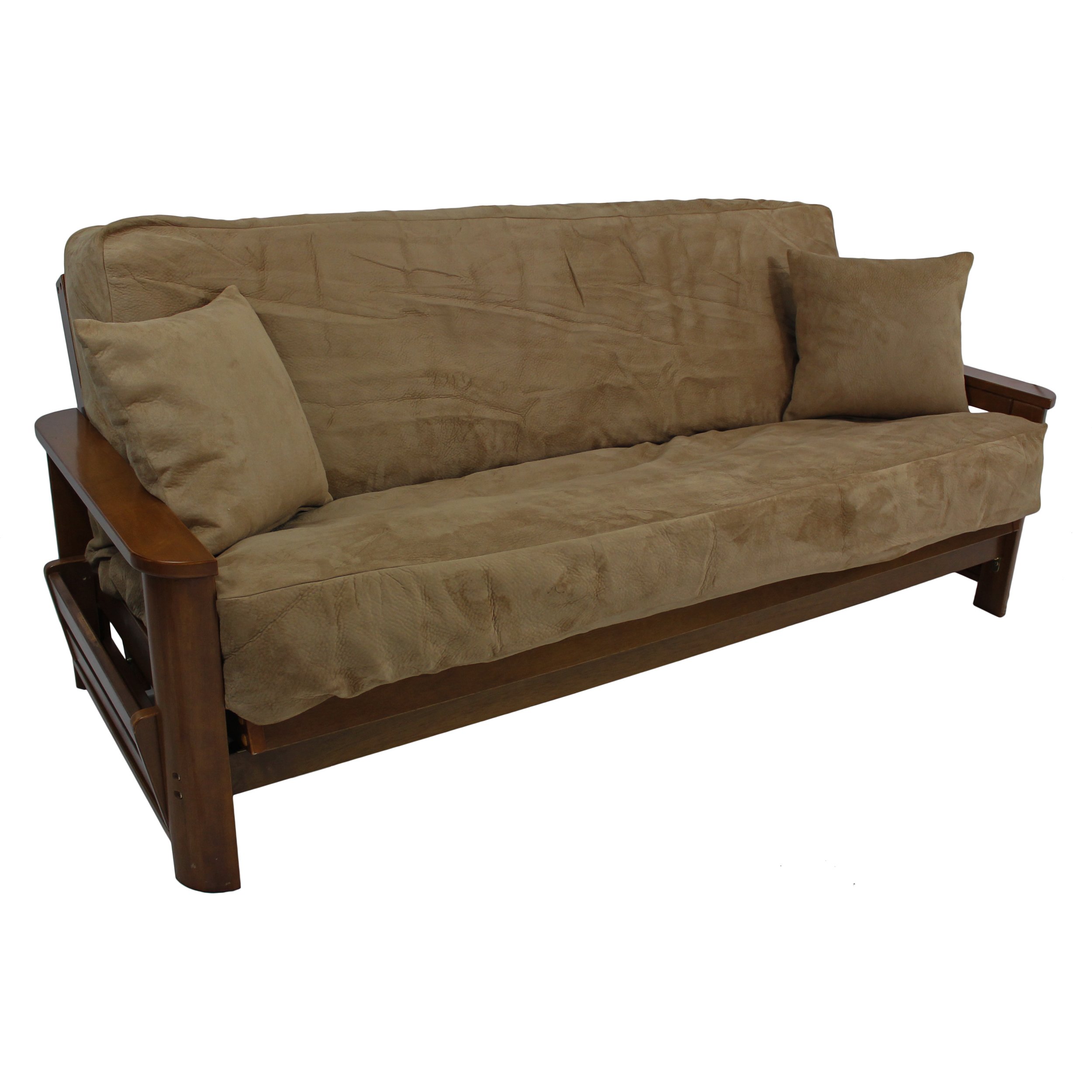 Blazing Needles Microsuede Futon Cover Set - Full Size 8