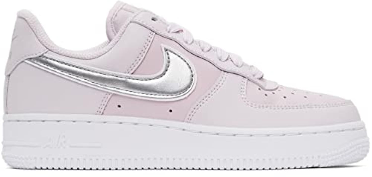 Nike Women's Air Force 1 '07 Metallic Silver Sneakers - Size 9 | Casual & Athletic Shoes for Women | Perfect for Streetwear, Gym & Everyday Wear