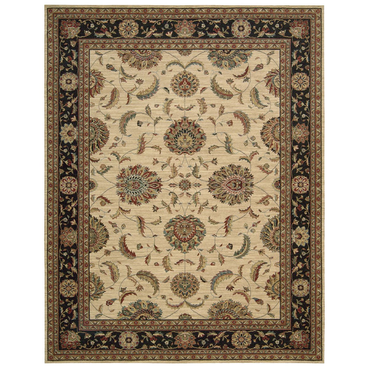 Nourison Living Treasures Persian Ivory/Black 8'3