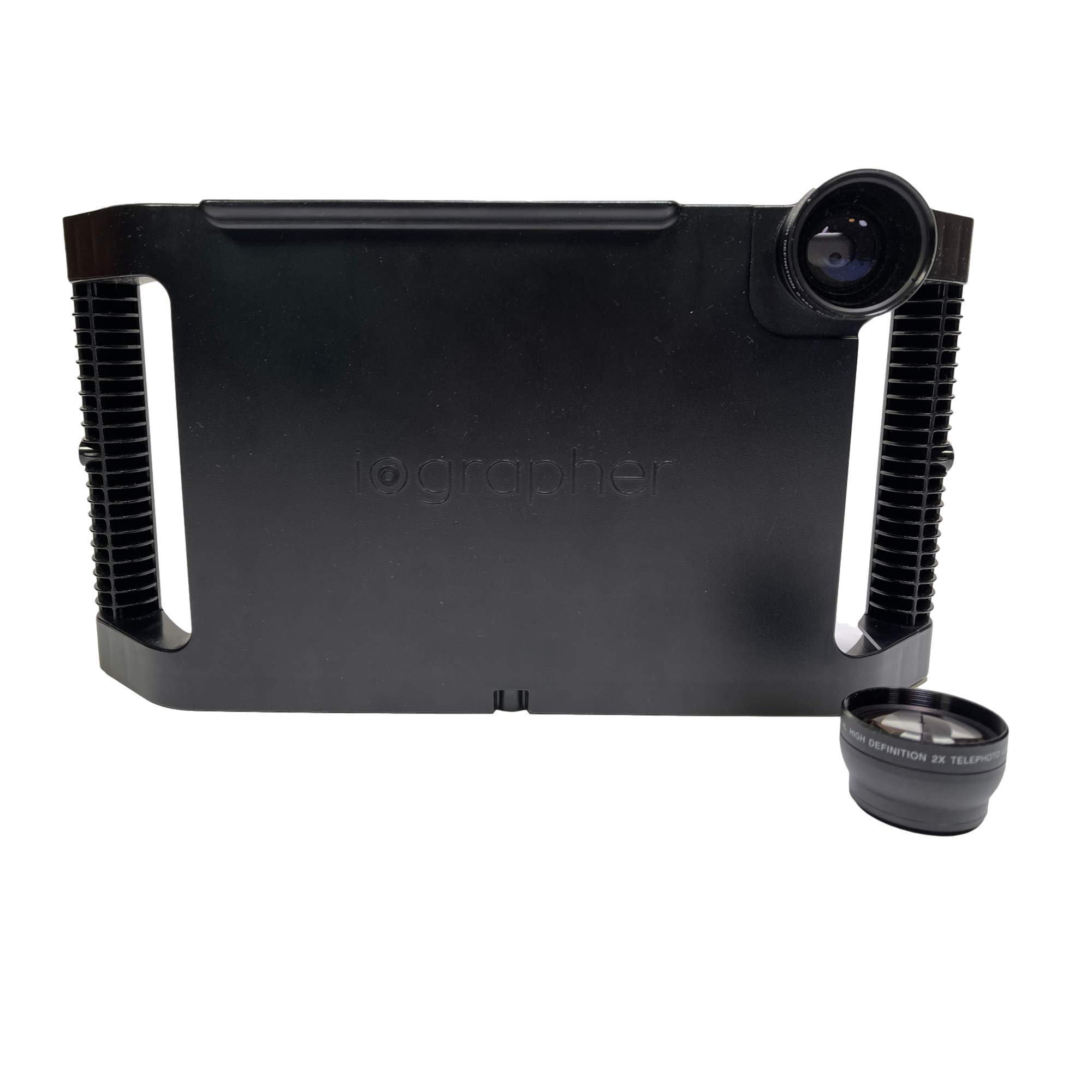 iOgrapher Filmmaking Kit with 37mm 2X Telephoto Lens, Wide Angle Lens & iPad Tripod Mount - Compatible with iPad Air 1/2, 9.7 Pro, 5th/6th Gen - Perfect for Vlogging, YouTube Content Creation & Mobile Photography