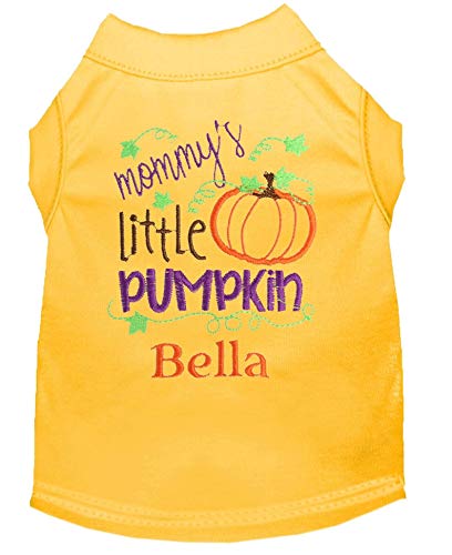 Halloween Dog Shirt - Mommy's Little Pumpkin Thanksgiving Pet Tee - Personalized Dog Clothes for Fall Festivals & Family Gatherings