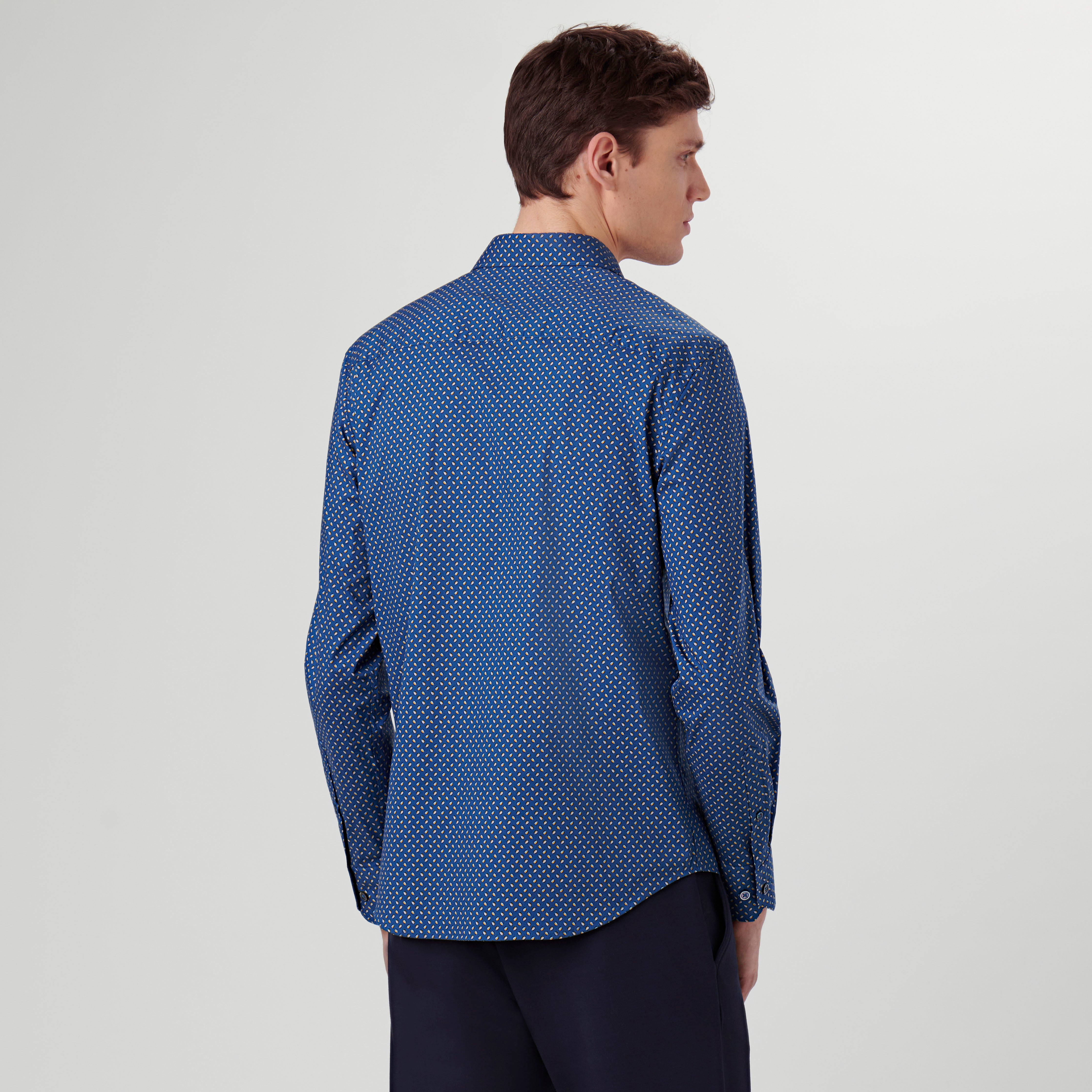 Stylish Axel Geometric Print Shirt for Men - Trendy Casual & Party Wear | Perfect for Date Nights, Office, and Social Events