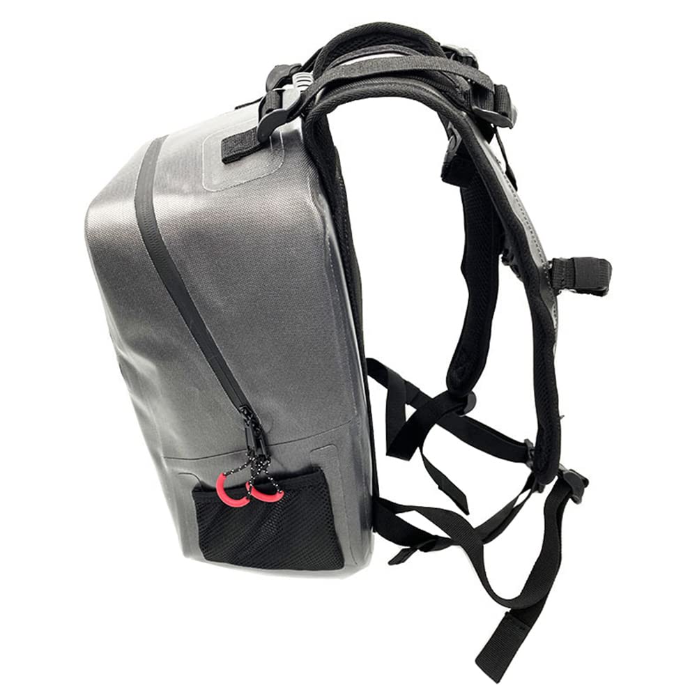 Waterproof 19L Fishing Backpack Tackle Sling Bag with Detachable Padded Laptop Pocket & Hanging Loops - Durable Shoulder Bag for Anglers - Perfect Gift for Fishing Enthusiasts (Ideal for Freshwater/Saltwater Fishing, Camping & Outdoor Adventures)