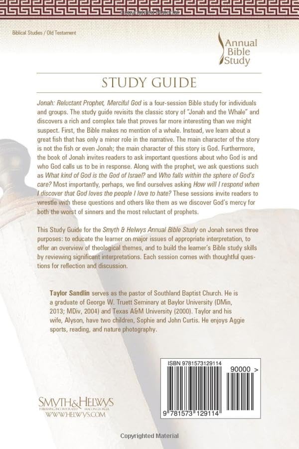 Jonah Bible Study Guide: Reluctant Prophet, Merciful God - For Small Groups & Personal Devotion