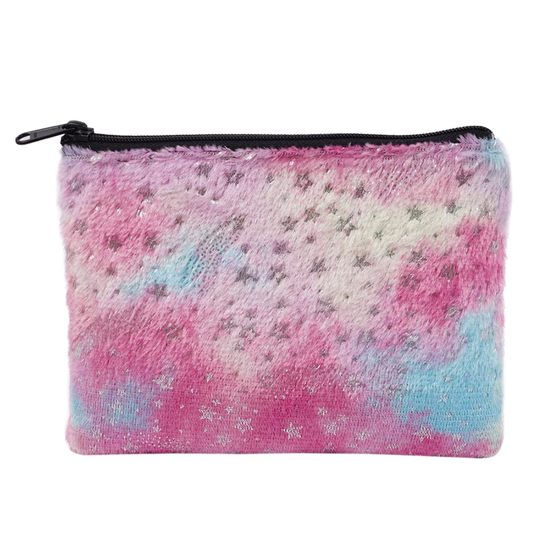 Crazyify Faux Fur Makeup Pouch - Travel Cosmetic Bag, Toiletry Organizer & Utility Pouch for Women | Perfect for Travel, Gym, and Everyday Use