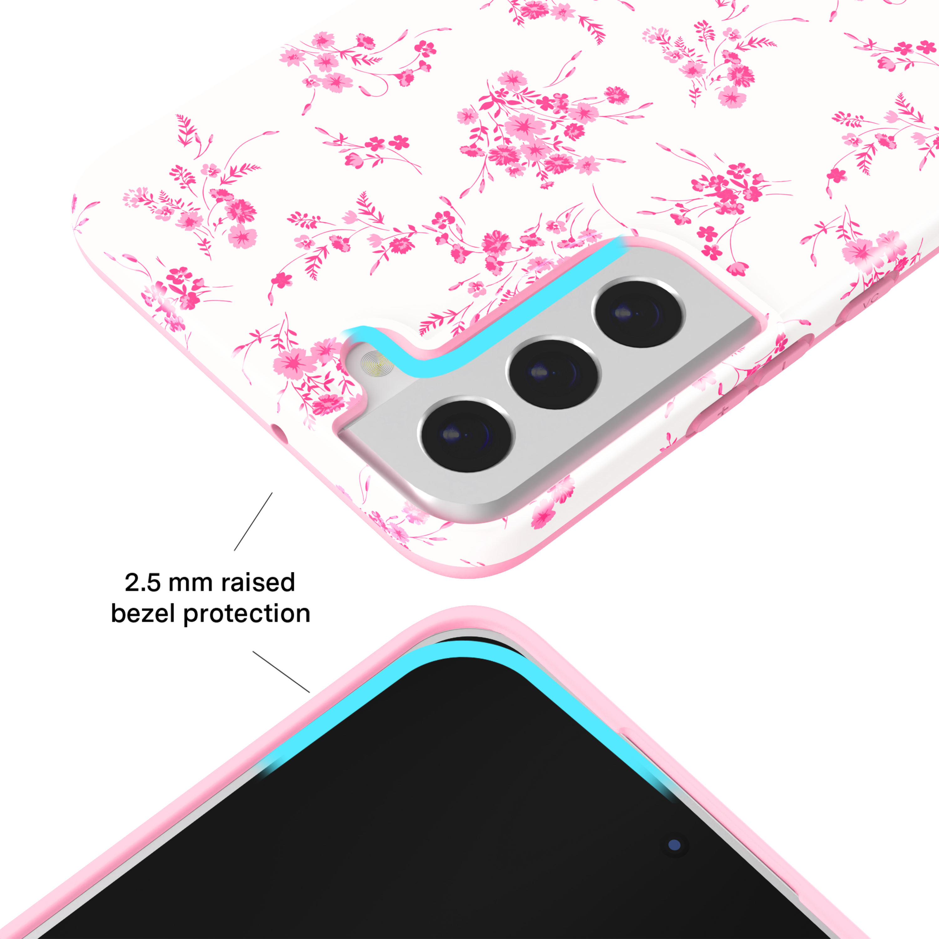 French Rose Floral Samsung Phone Case - Elegant Protective Cover for Galaxy S21/S20/Note 20 - Perfect for Women, Gift Ideas & Everyday Use