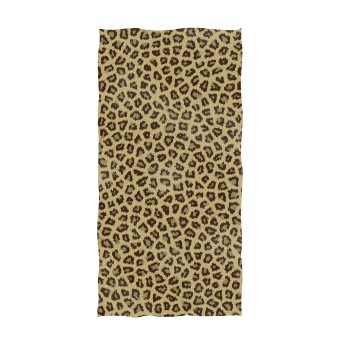 Premium Leopard Print Bath Towels - Soft, Highly Absorbent 16x30 Inch Decorative Hand Towels for Home, Hotel & Spa | Luxury Guest Towels for Bathroom, Gym & Beauty Salon Use