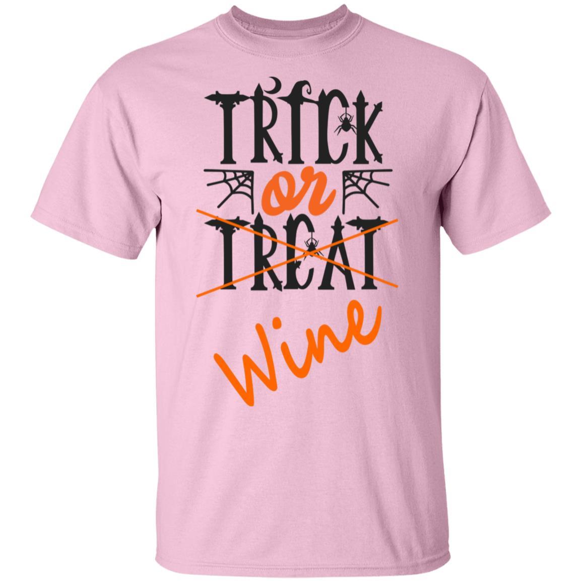 Trick Or Wine Halloween T-Shirt - Ultra Soft Cotton Tee for Women - Funny Wine Lover Gift - Perfect for Halloween Parties & Wine Tasting Events