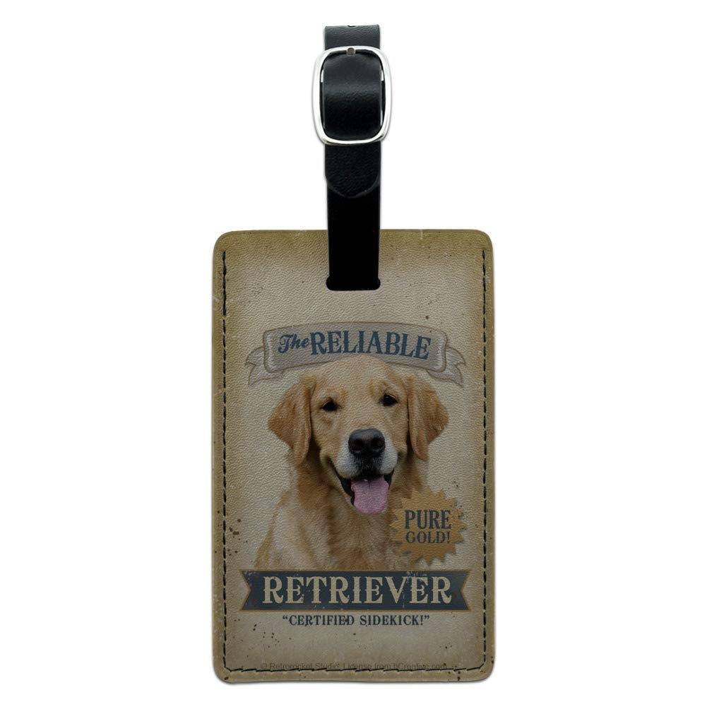 Premium Rectangle Leather Luggage Tag for Dogs - Personalized ID Card Holder for Travel, Suitcases & Backpacks | Durable Pet Accessory for Airports, Hotels & Outdoor Adventures