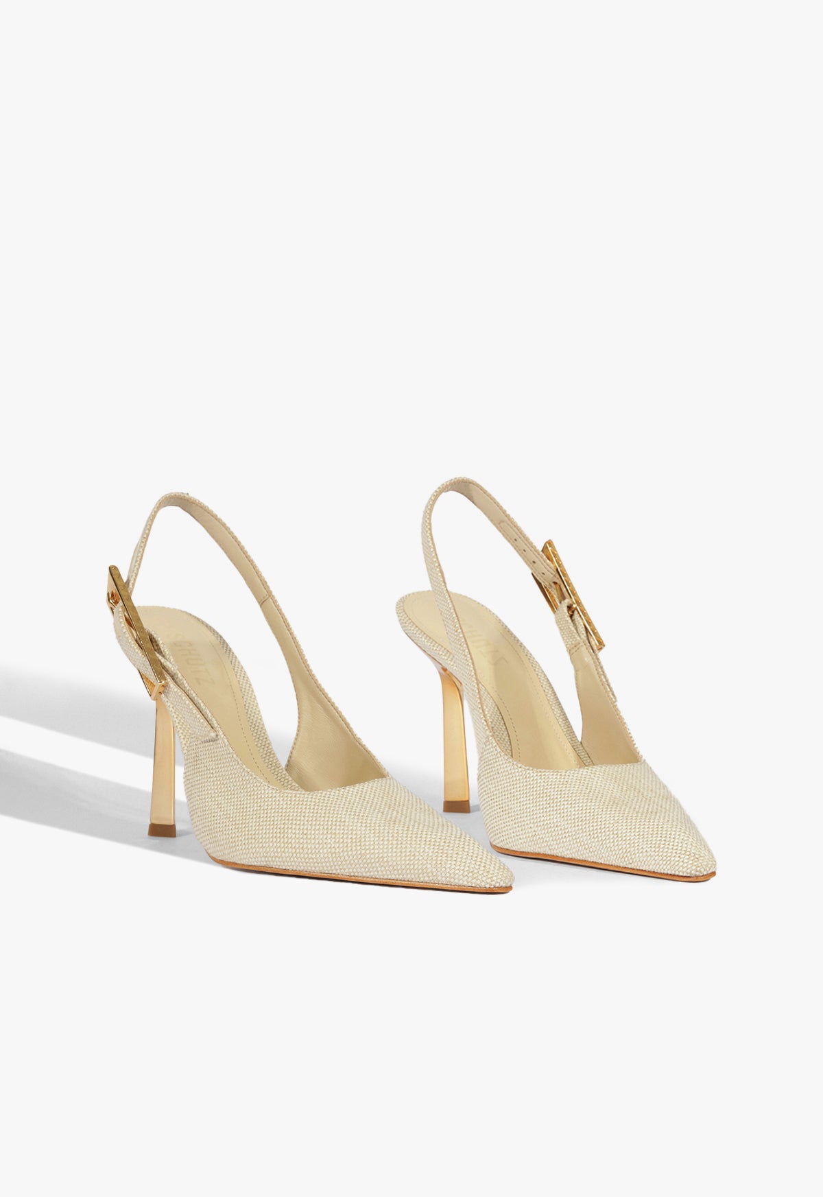 Ciara Women's High Heel Stiletto Pumps - Beige Pointed Toe Dress Shoes for Party, Wedding & Evening Wear