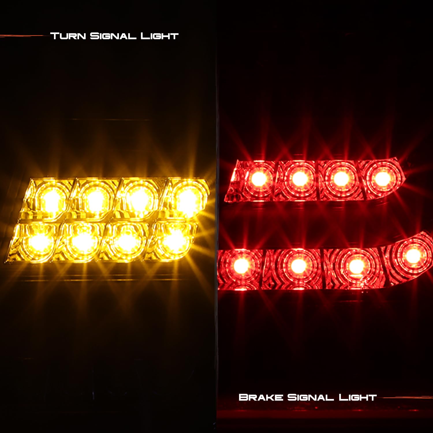 AKKON LED Tail Lights for 1999-2001 BMW E46 3 Series 4-Door Sedan - Black Light Tube Design Brake Lamps Pair - Upgrade Your Car's Rear Lighting for Night Driving & Enhanced Safety
