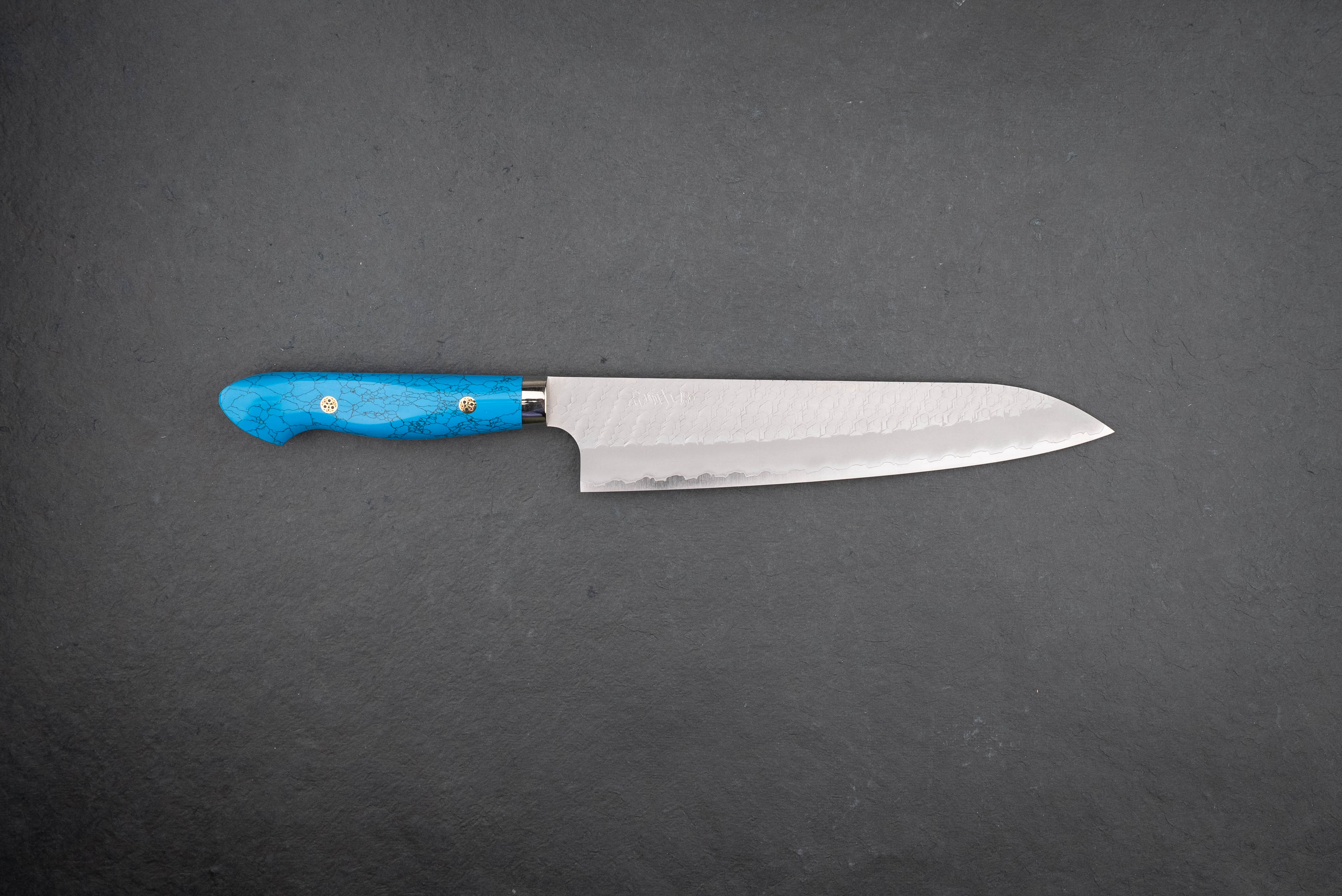 Nigara SG2 Migaki Tsuchime 240mm Japanese Chef Knife - Premium Gyuto Kitchen Knife for Professional Chefs & Home Cooking, Perfect for Slicing, Dicing & Meat Cutting