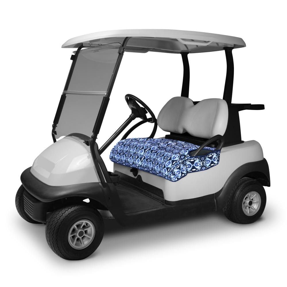 Vera Bradley Water-Resistant Golf Seat Blanket 54x32 Inch Ikat Island - Perfect for Outdoor Sports, Picnics, and Beach Days