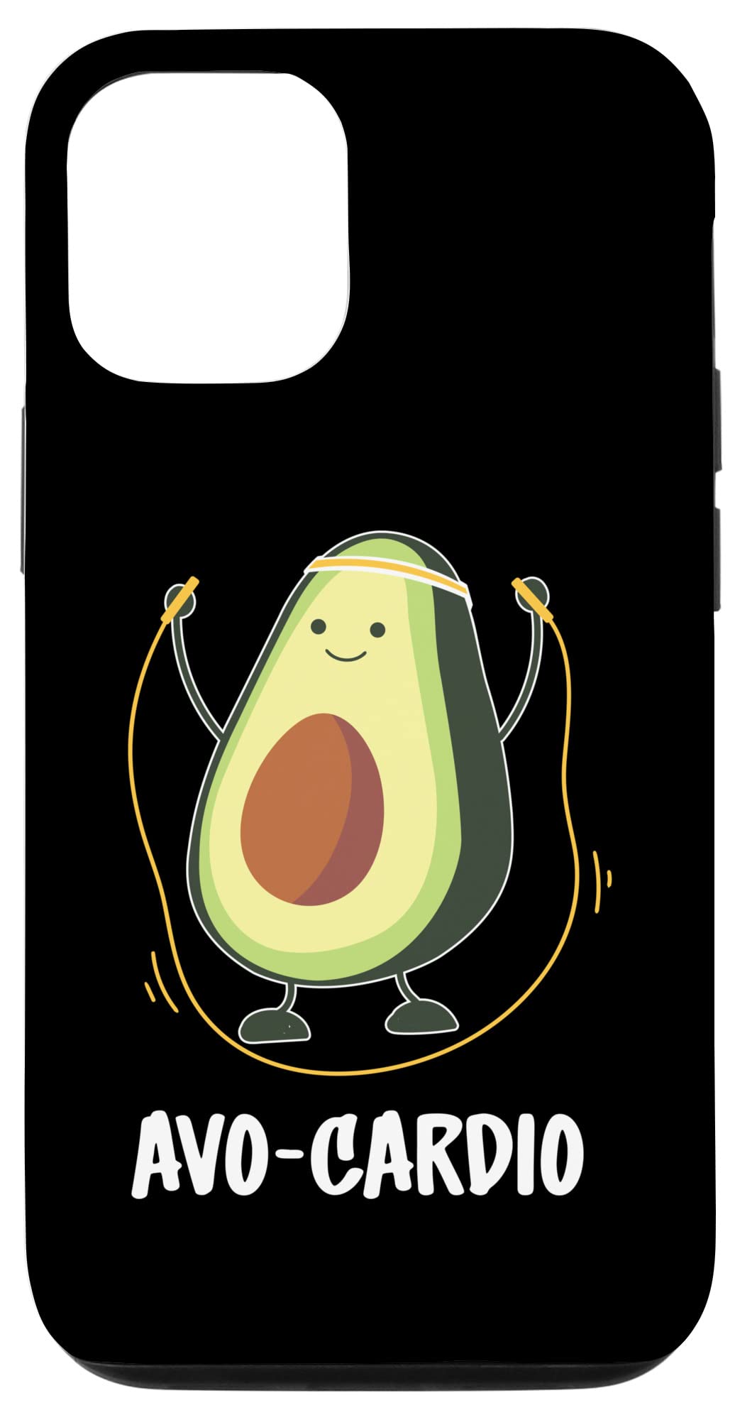 iPhone 12/12 Pro Avocado-Shaped Silicone Case - Cute Protective Phone Cover for Gym & Fitness - Perfect for Workouts, Running & Outdoor Activities
