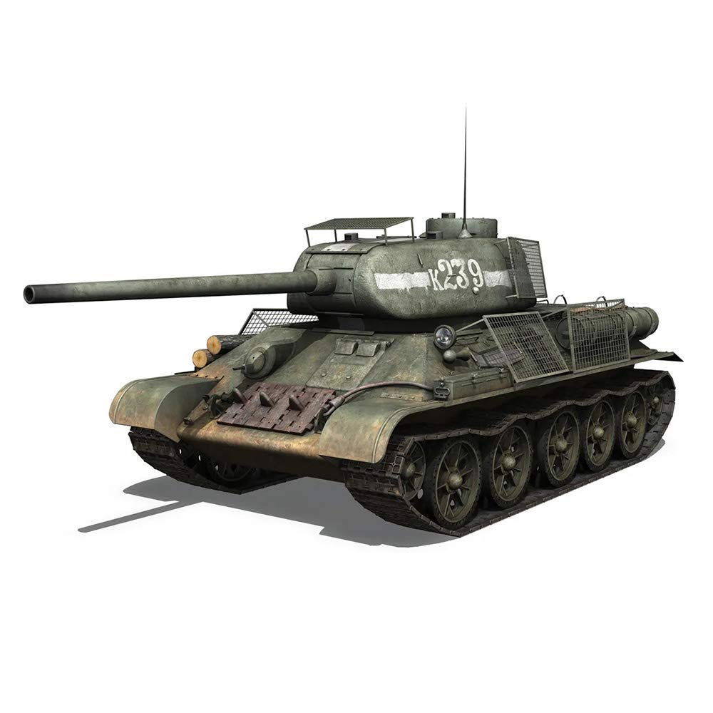 1/35 Scale Soviet T-34 Medium Tank Military Model Kit - 14.8 Inch Detailed Plastic Puzzle for Adults & Kids - WW2 Historical Collectible for Display & DIY Projects