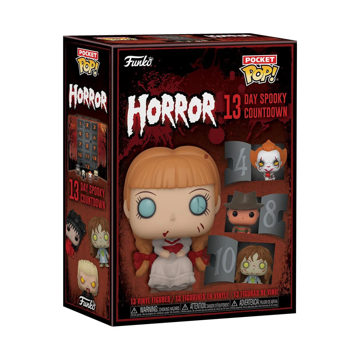 Horror Spooky Countdown 2023 Edition - 13-Day Funko Advent Calendar with Collectible Figures | Perfect for Halloween Decor & Gift Giving