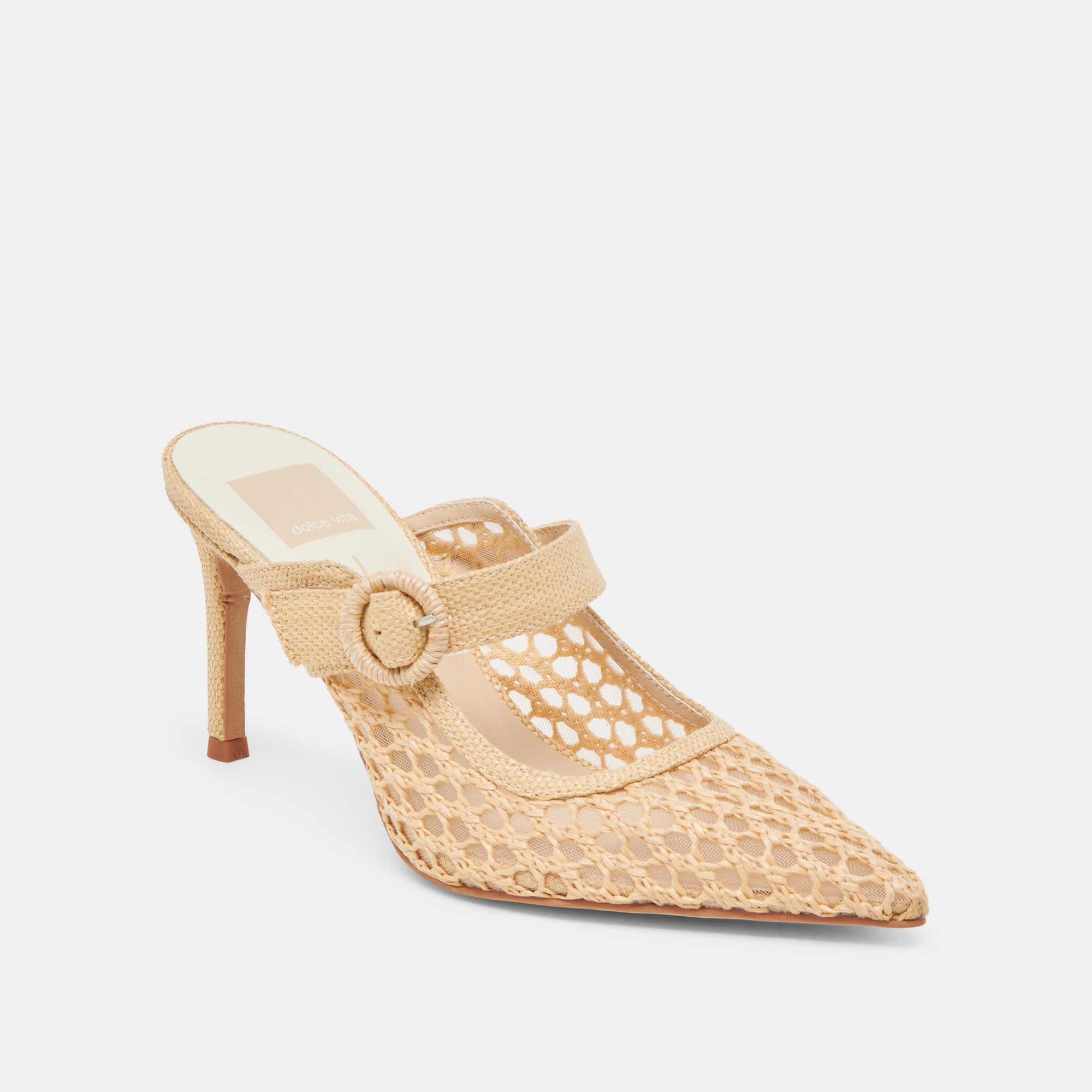 KEEKEE Women's Natural Woven Raffia Heels - Comfortable Summer Sandals for Beach, Party & Wedding | Lightweight & Stylish