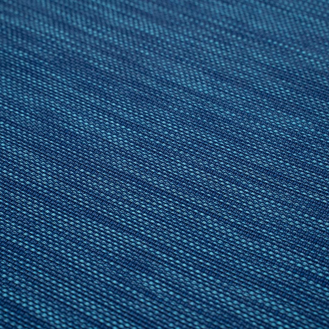Restaurantware Sovereign 16x12 Inch Woven Vinyl Placemats Set of 6 - Stain Resistant, Easy Clean Rectangle Table Mats in Blue for Dining Table Decor - Perfect for Home, Restaurant & Party Use