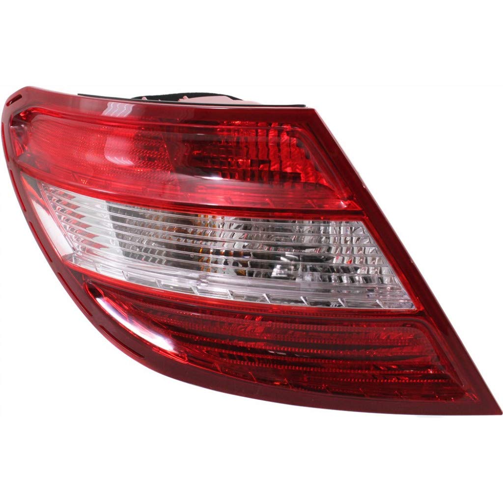 Mercedes-Benz C300 Left Tail Light Assembly (2008-2011) - DOT Certified Replacement with Bulbs - Compatible with MB2800129 - Perfect for Night Driving & Enhanced Vehicle Safety
