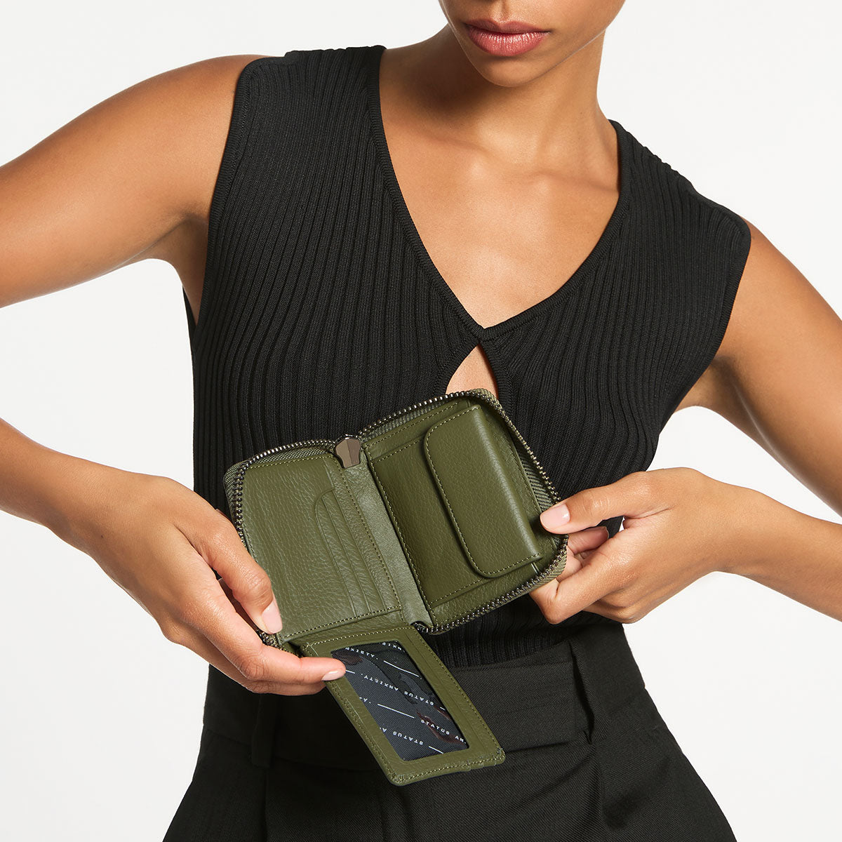 Wayward Wallet - Premium Khaki RFID Blocking Slim Wallet for Men - Perfect for Travel, Everyday Use & Minimalist Lifestyle