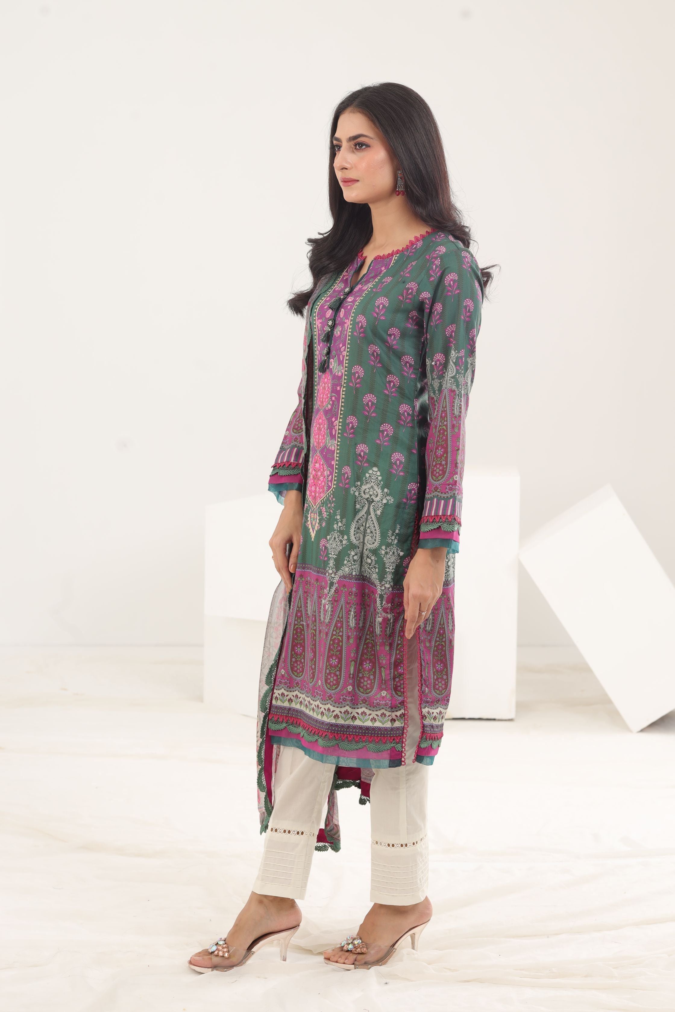 AJAS 16 Asim Jofa Stitched Asra Intermix Collection - Premium Embroidered Pakistani Suits for Women - Perfect for Weddings, Parties & Special Occasions
