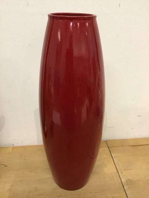 20 Red Ceramic Vase - Elegant Home Decor for Living Room, Dining Table & Wedding Centerpieces | Handcrafted Flower Vase for Fresh & Artificial Arrangements