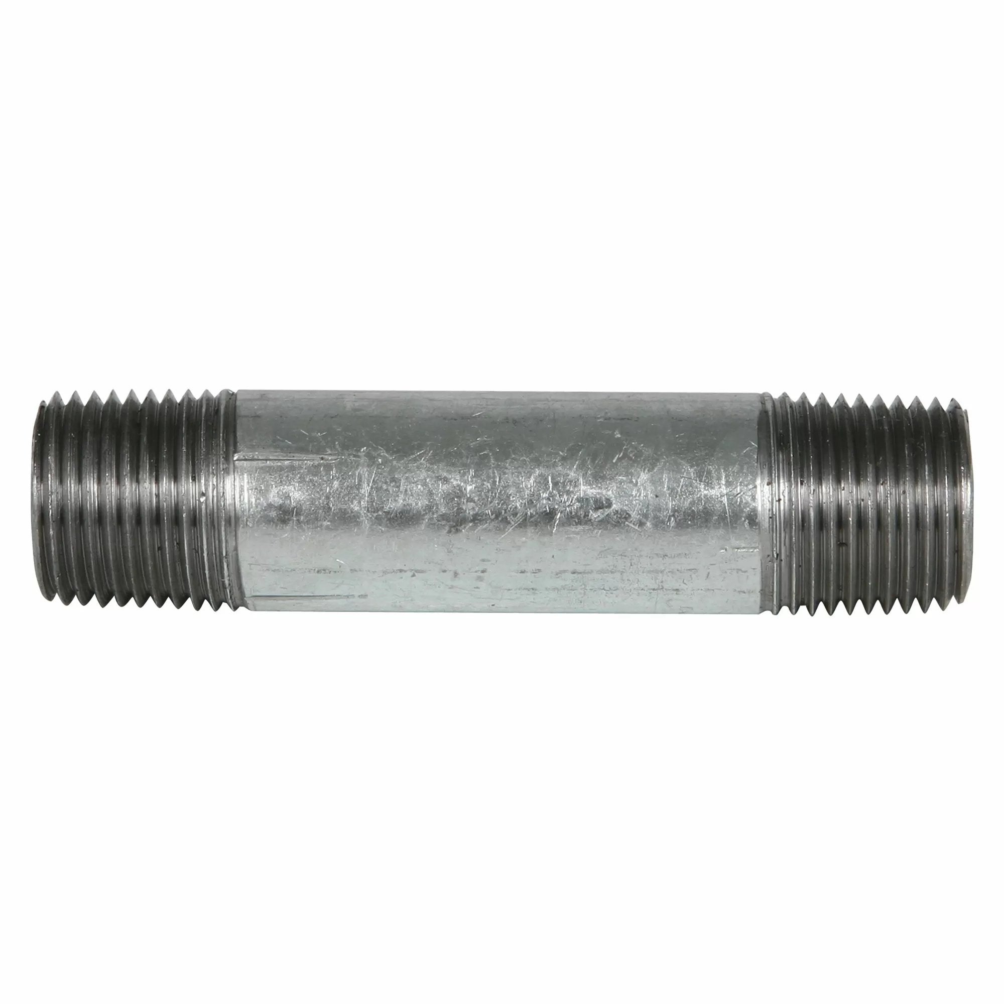 1/2 Inch Galvanized Pipe Nipples - Heavy Duty Steel Pipe Fittings for Plumbing, HVAC & Industrial Applications
