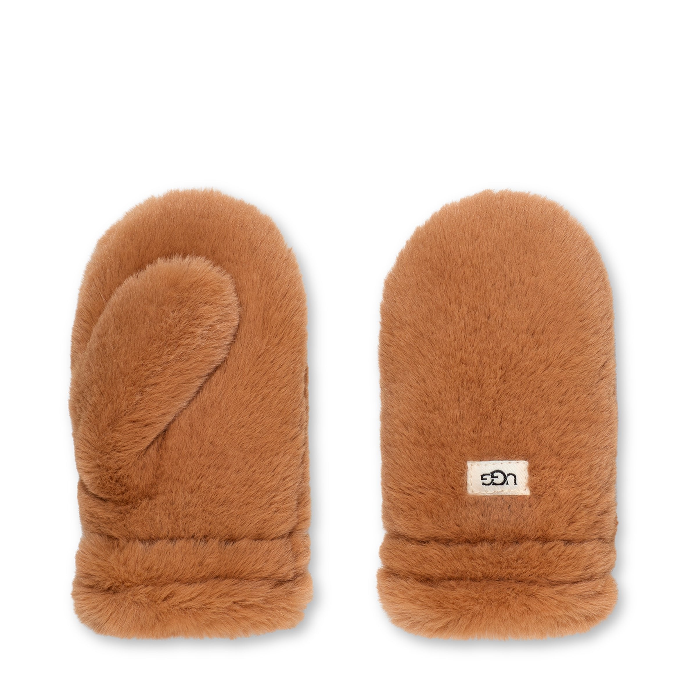 UGG Big Kids' Faux Fur Mittens - Warm Winter Gloves for Girls & Boys - Perfect for Snow Play, Skiing & Outdoor Activities