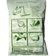 12 Replacement Bags for TriStar Tri Star Compact Vacuum Cleaners | HEPA Filter Dust Bags | Perfect for Home, Office & Car Cleaning | Compatible with TriStar Vacuum Models