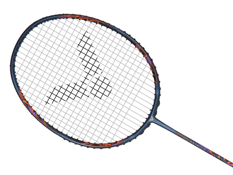 Victor DriveX 10X Professional Metallic Badminton Racket - High Performance Carbon Fiber Shuttlecock Racket for Tournament & Training - Perfect for Indoor/Outdoor Badminton Games & Sports Enthusiasts