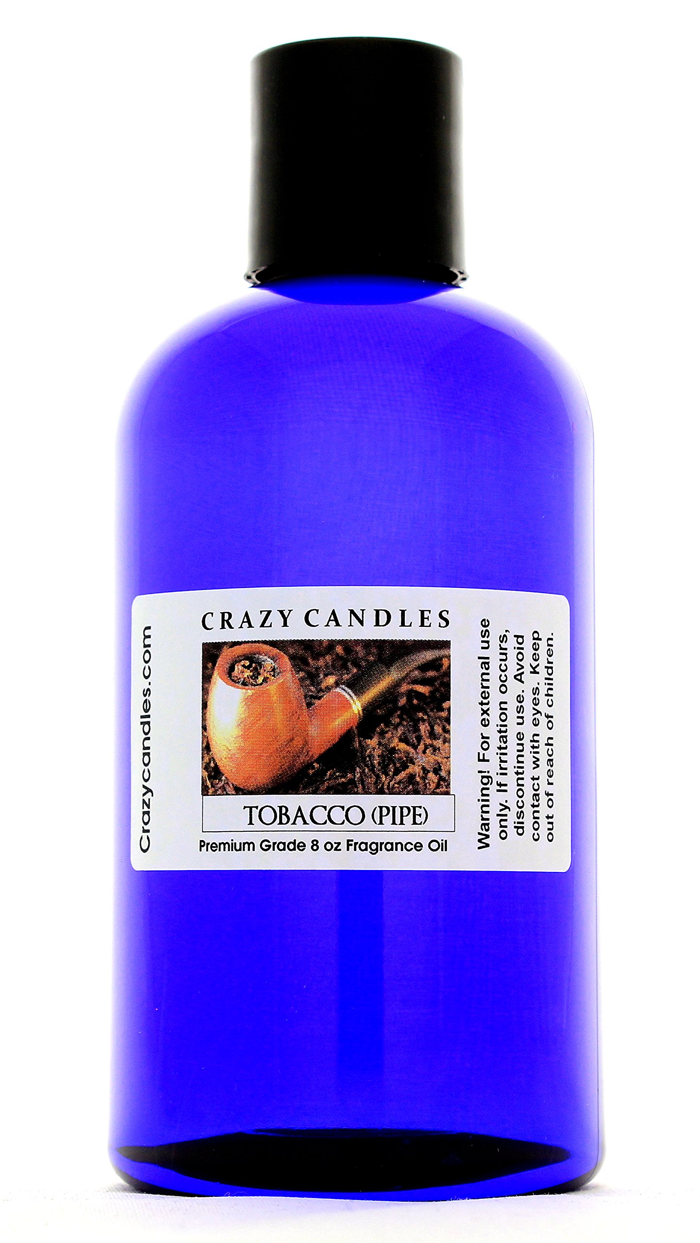 Premium 8oz Tobacco Pipe Scented Fragrance Oil - 237ml Aromatherapy Candle & Diffuser Refill for Home Relaxation & Stress Relief