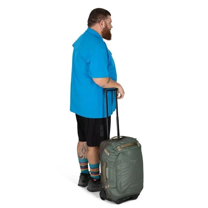 Osprey Transporter Wheeled Duffel 40 - Lightweight Rolling Travel Duffel Bag for Airplane Carry-On, Gym, Camping & Outdoor Adventures