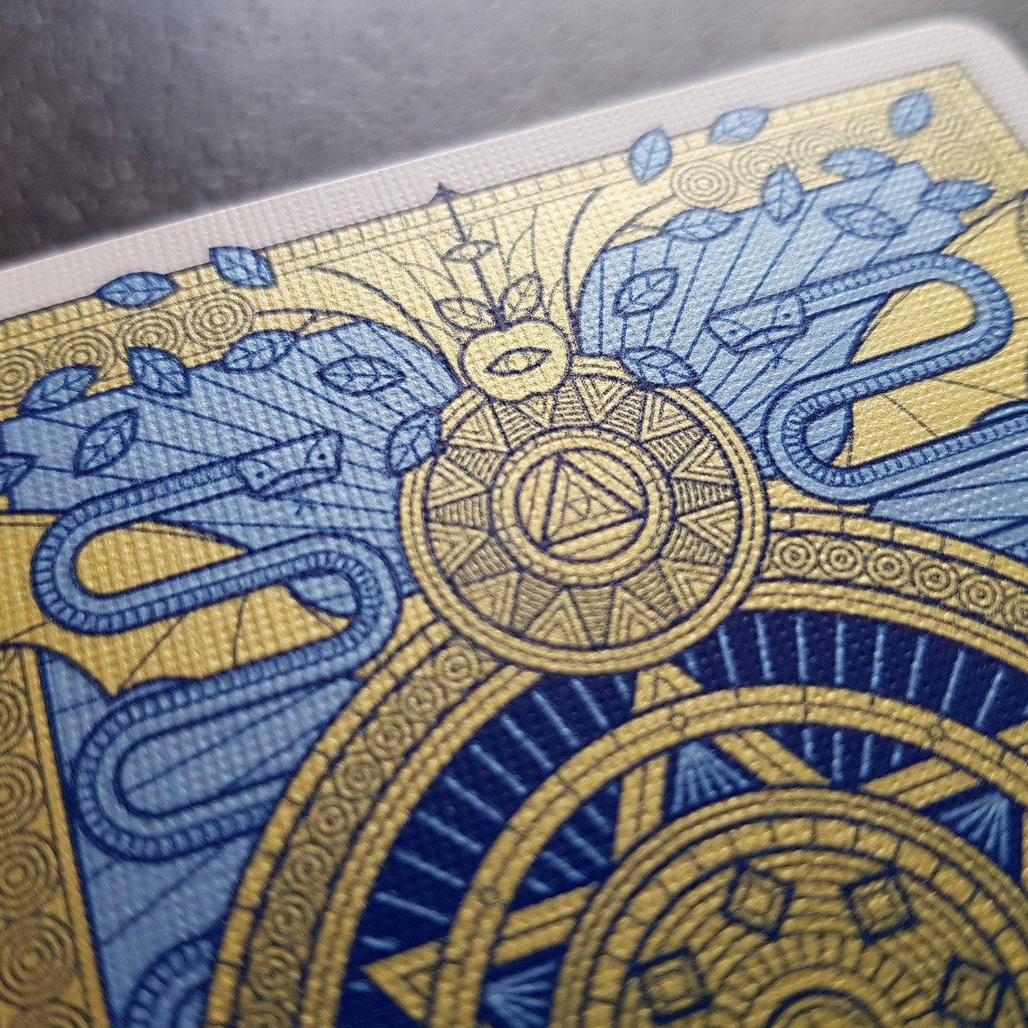 Premium SINS Blue Mentis Playing Cards - Waterproof & Durable for Poker, Magic Tricks, and Card Games - Perfect for Casino Nights, Parties, and Travel