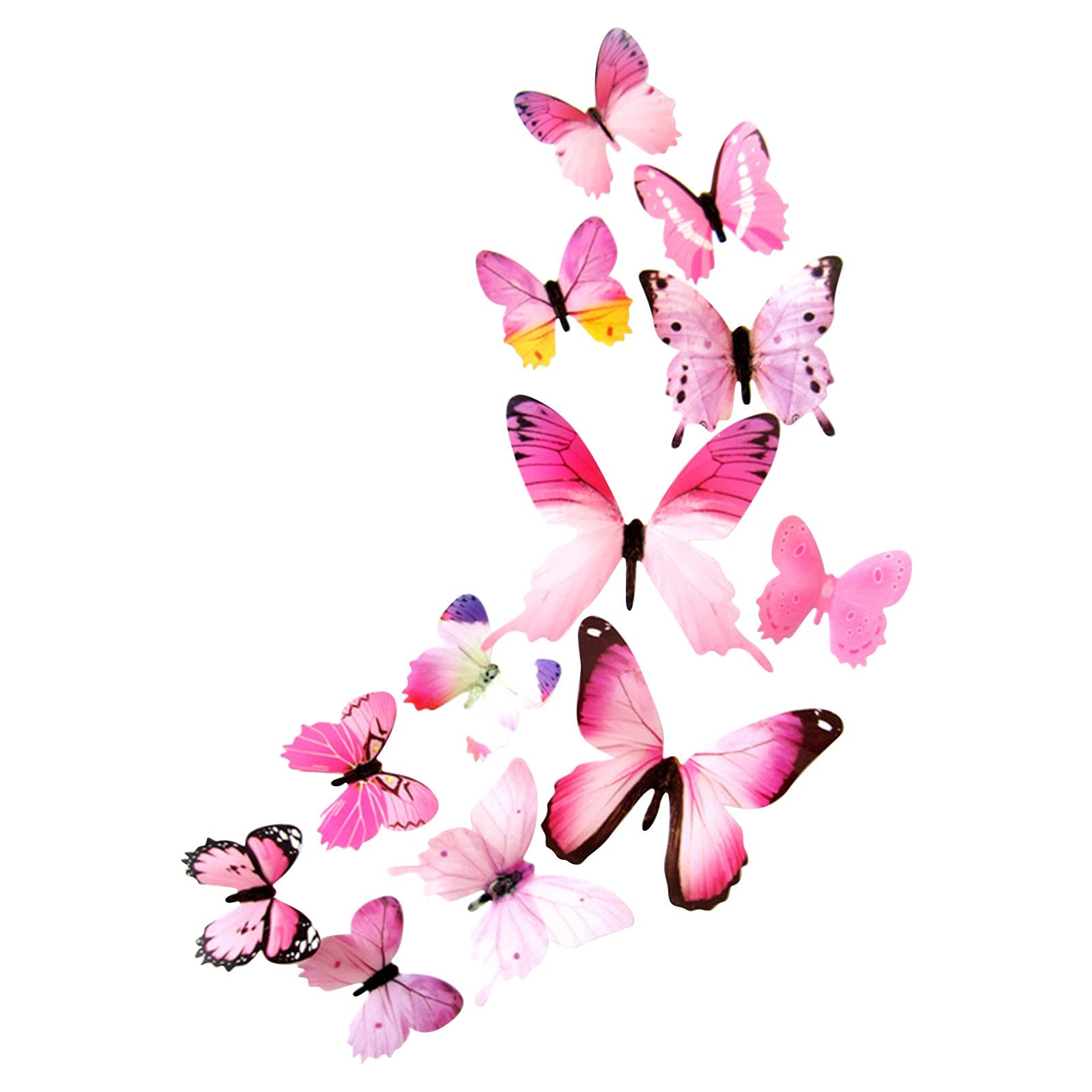 3D Butterfly Wall Stickers - DIY Home Decor for Kids Room, Living Room & Coffee Table | Customizable Aesthetic Decals, Abstract Wall Art, Cute Butterfly Stickers for Bedroom & Nursery Decor Ideas