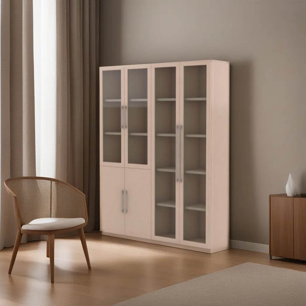 Moselle IV Display Bookshelf - Modern Wooden Bookcase for Home & Office - Perfect for Living Room, Bedroom, and Study Room Organization